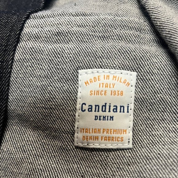 Hugo Boss Mens Relaxed Fit 'Narset Denim' Navy Candiani Denim Shirt, Medium - Picture 6 of 6